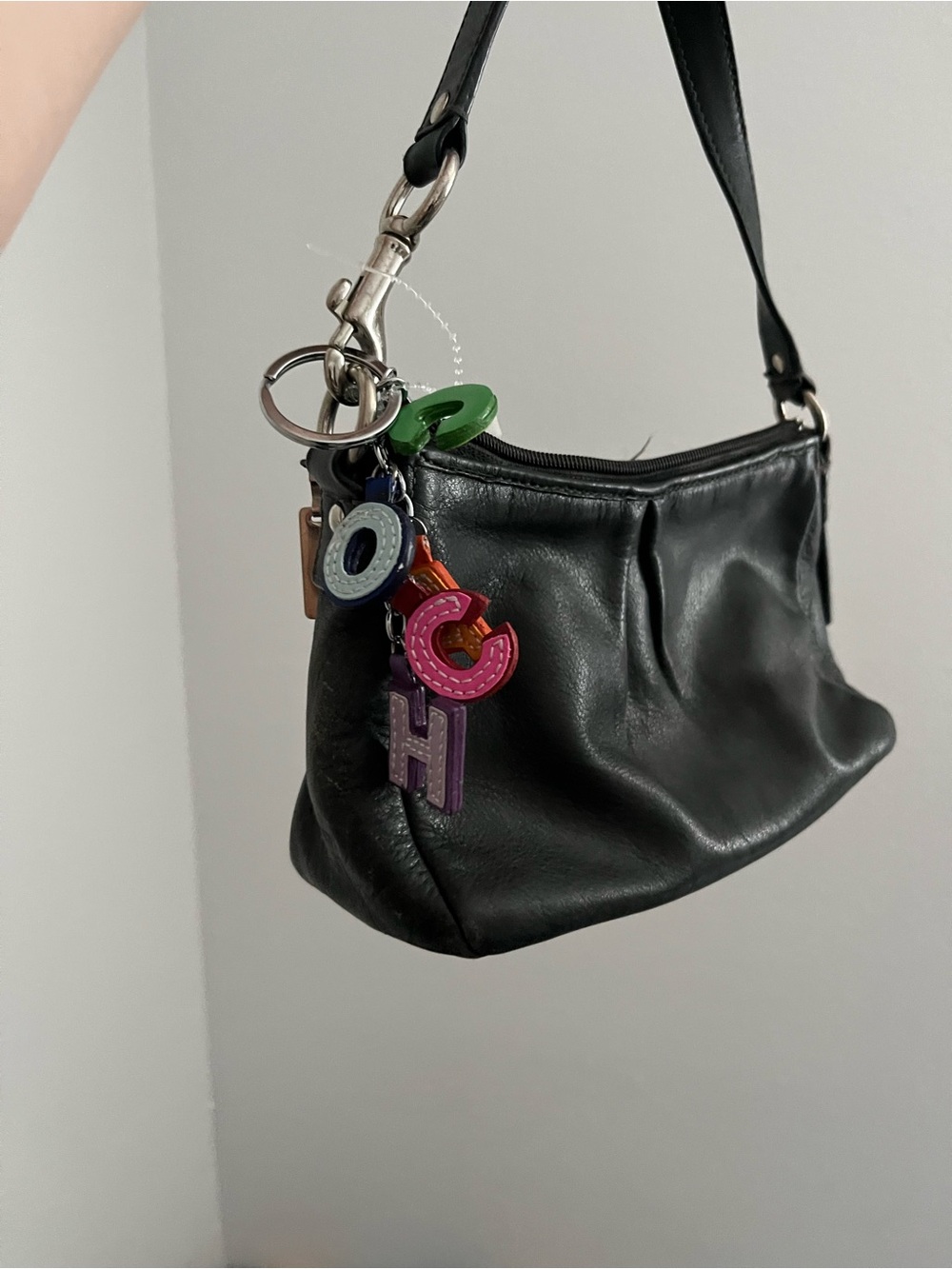 RARE HTF Y2K Coach Rainbow Letter Bag Charm